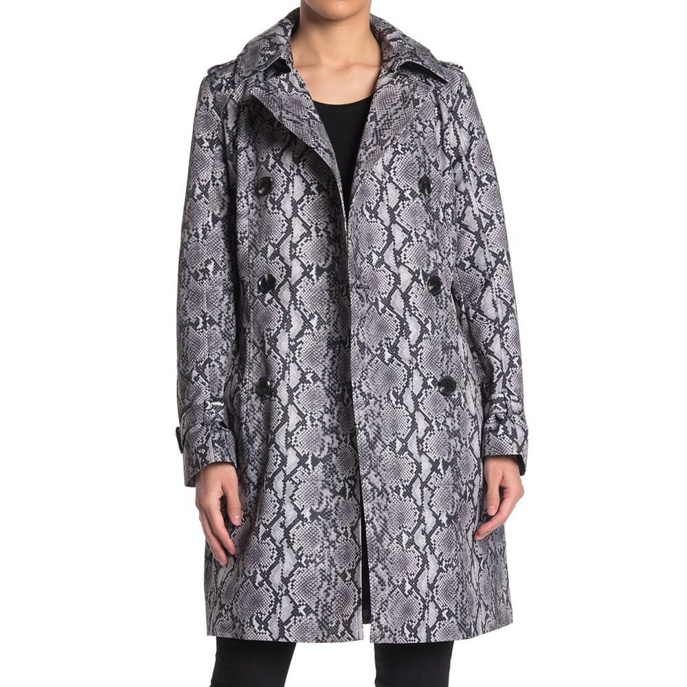 Michael Kors Trench Coat in Python